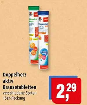 Doppelherz aktiv Brausetabletten verschiedene Sorten 15er-Packung