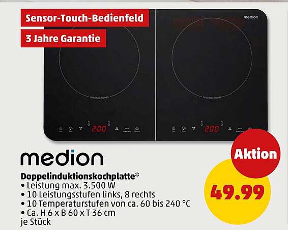 Doppelinduktionskochplatte*