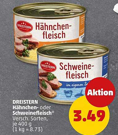 DREISTERN Hähnchen- oder Schweinefleisch*