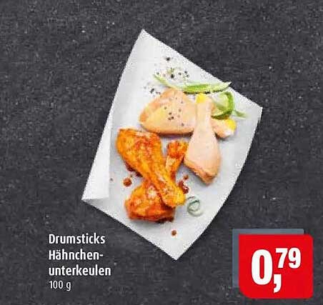 Drumsticks Hähnchen-unterkeulen 100 g