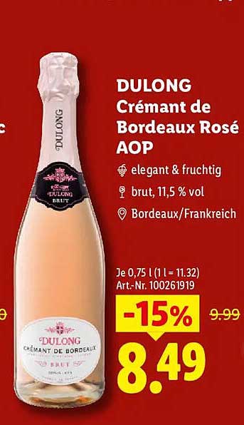 DULONG Crémant de Bordeaux Rosé AOP