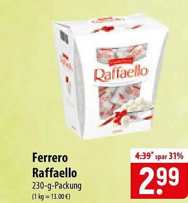 Ferrero Raffaello 230-g-Packung