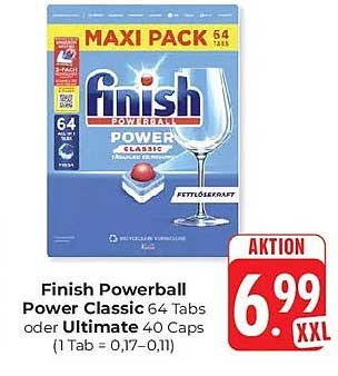 Finish Powerball Power Classic 64 Tabs oder Ultimate 40 Caps