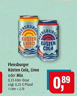 Flensburger Küsten Cola, Limo oder Mix