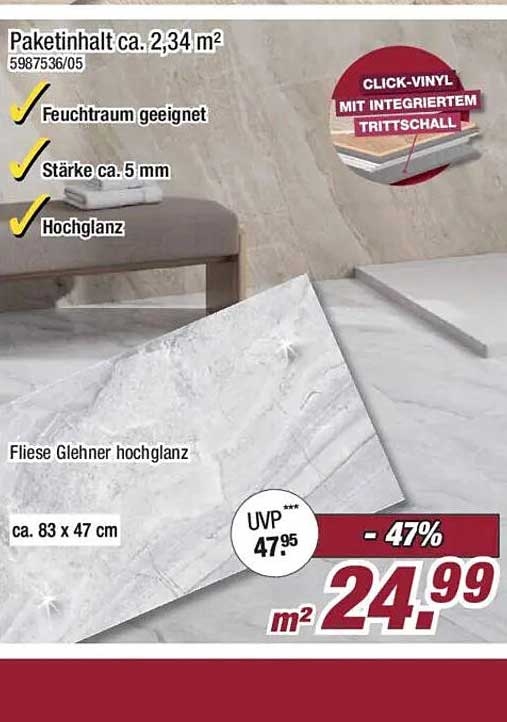 Fliese Glehner hochglanz
