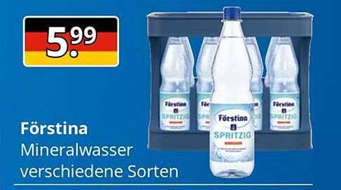 Förstina Mineralwasser verschiedene Sorten