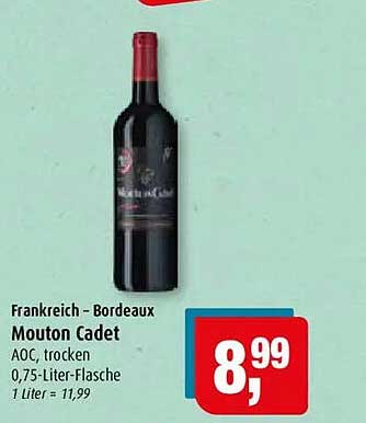 Frankreich - Bordeaux Mouton Cadet