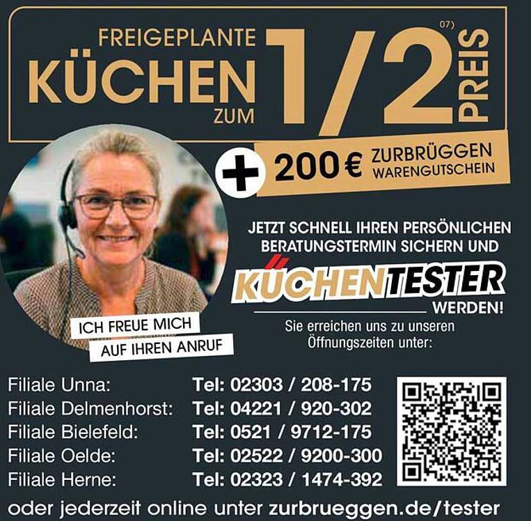 FREIGEPLANTEN KÜCHEN ZUM 1/2 PREIS + 200€ ZURBRÜGGEN WAREN-GUTSCHEIN