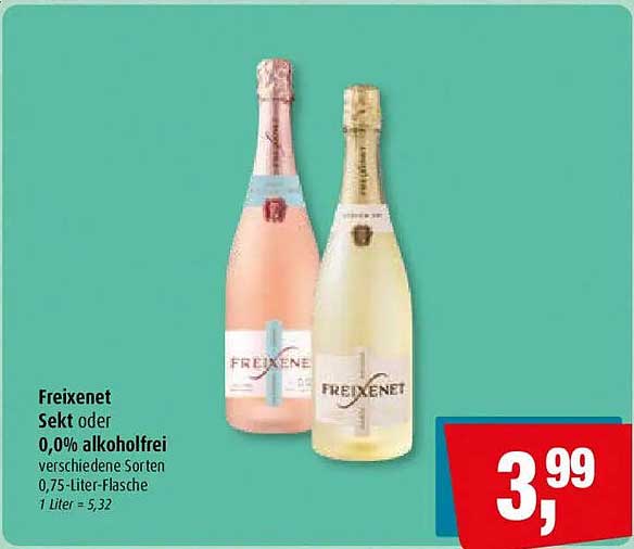 Freixenet Sekt oder 0,0% alkoholfrei verschiedene Sorten 0,75-Liter-Flasche