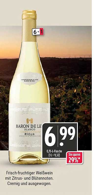 Frisch-fruchtiger Weißwein mit Zitrus- und Blütennoten. Cremig und ausgewogen.