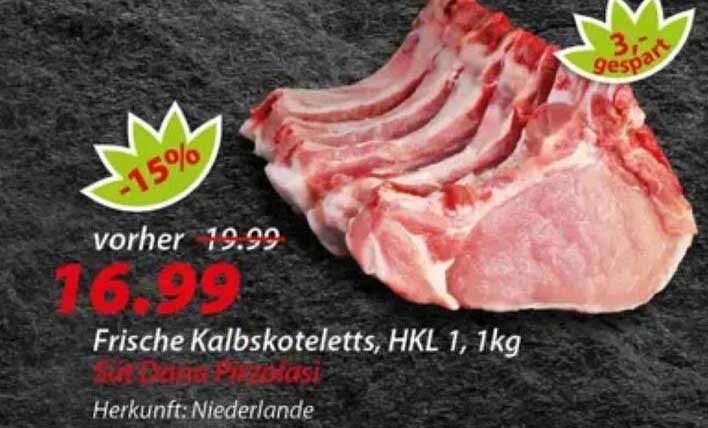 Frische Kalbskotelettes, HKL 1, 1kg