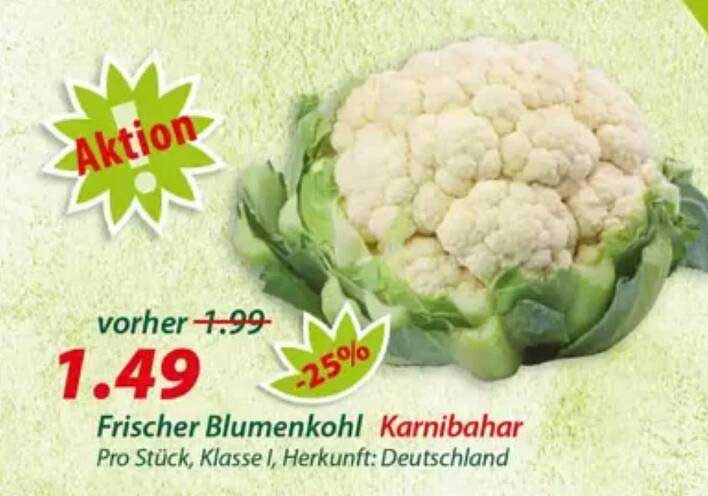 Frischer Blumenkohl Karnibahar