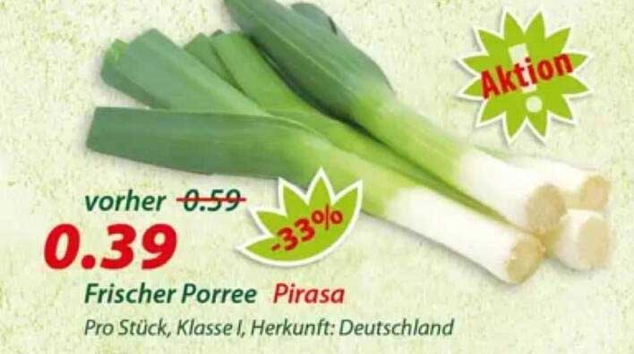 Frischer Porree Pirasa
