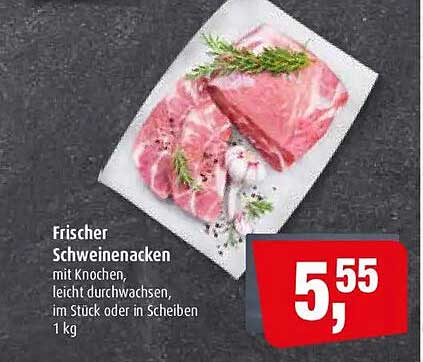 Frischer Schweinenacken