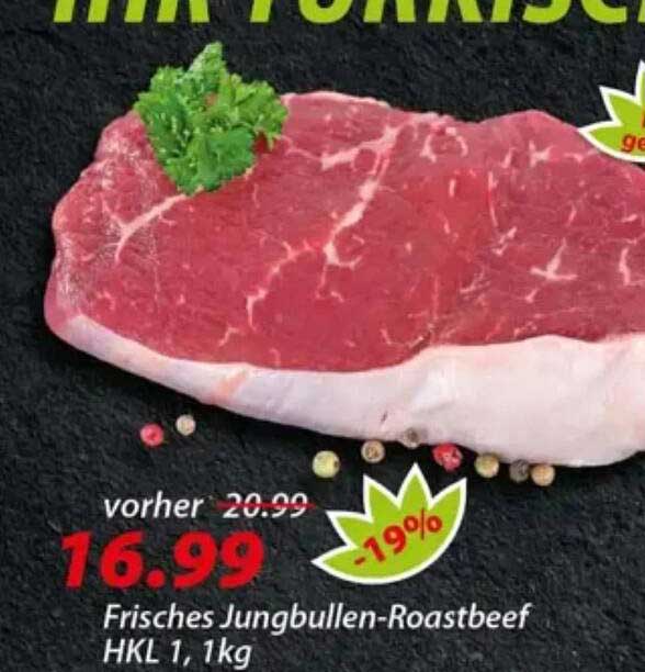 Frisches Jungbullen-Roastbeef HKL 1, 1kg