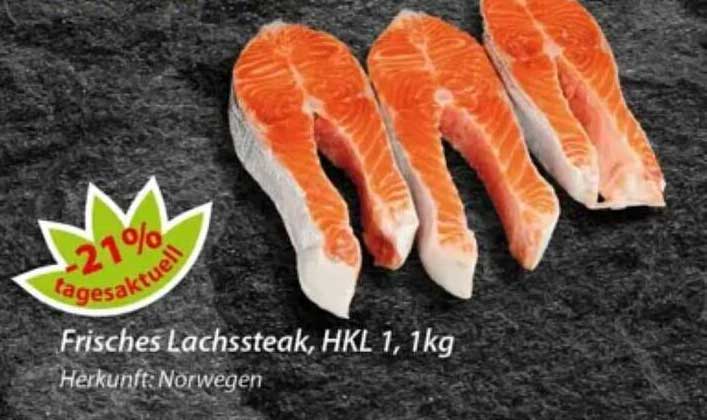 Frisches Lachssteak, HKL 1, 1kg