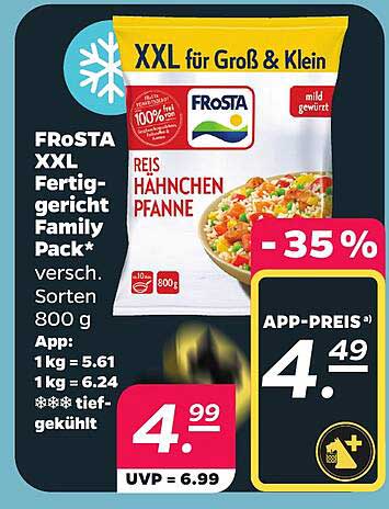 FROSTA XXL Fertiggericht Family Pack* versch. Sorten 800 g App*