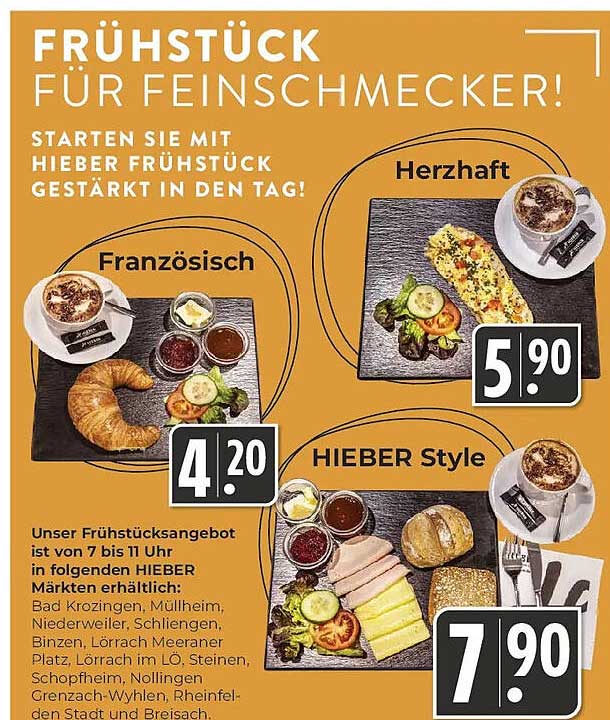 FRÜHSTÜCK FÜR FEINSCHMECKER!