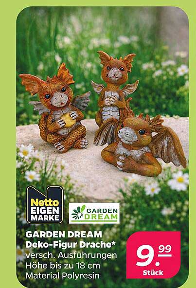 GARDEN DREAM Deko-Figur Drache* versch. Ausführungen Höhe bis zu 18 cm Material Polyresin