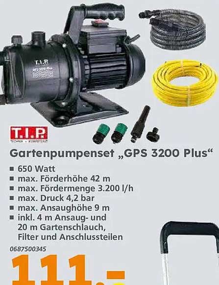 Gartenpumpenset „GPS 3200 Plus“