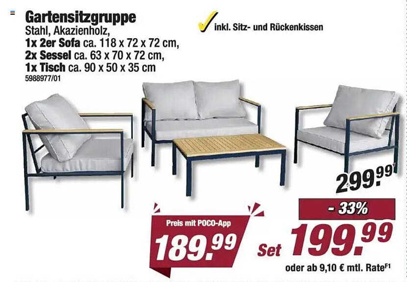 Gartensitzgruppe