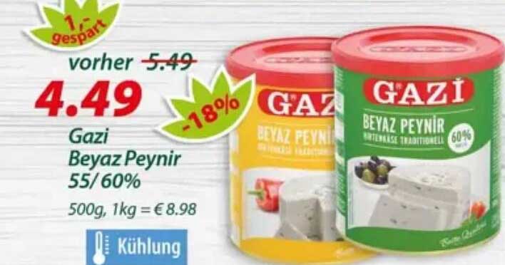 Gazi Beyaz Peynir 55/60%