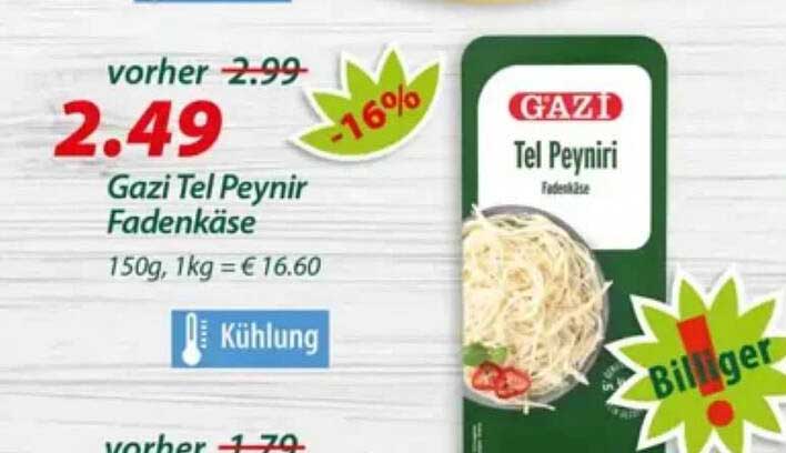 Gazi Tel Peynir Fadenkäse