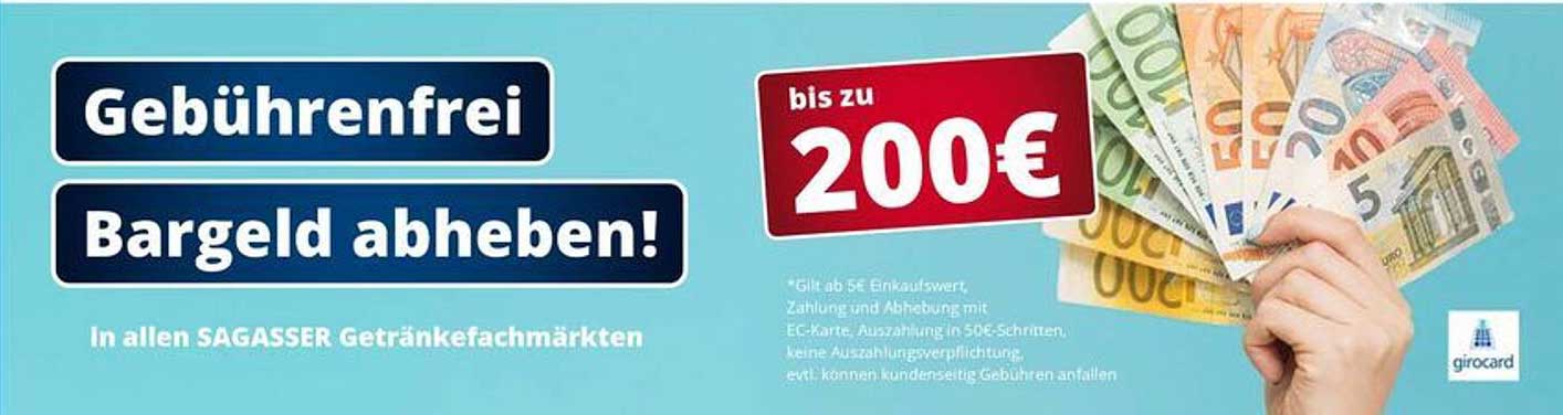 Gebührenfrei Bargeld abheben!