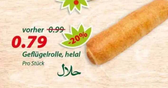 Geflügelrolle, helal