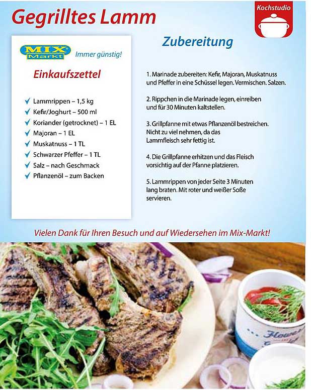Gegrilltes Lamm