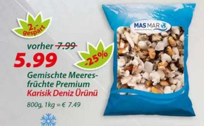 Gemischte Meeresfrüchte Premium