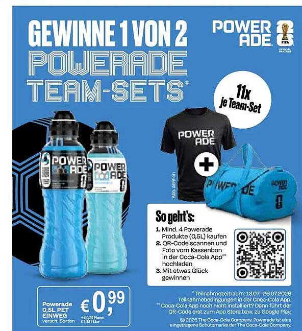 GEWINNE 1 VON 2 POWERADE TEAM-SETS*
