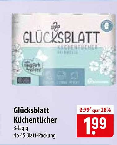 Glücksblatt Küchentücher