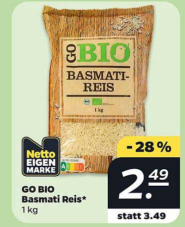 GO BIO Basmati Reis* 1 kg