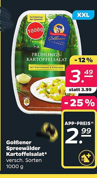 Golßener Spreewälder Kartoffelsalat* versch. Sorten 1000 g