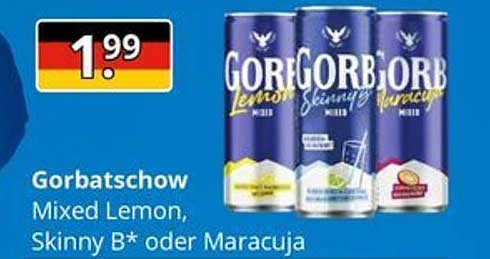 Gorbatschow Mixed Lemon, Skinny B* oder Maracuja