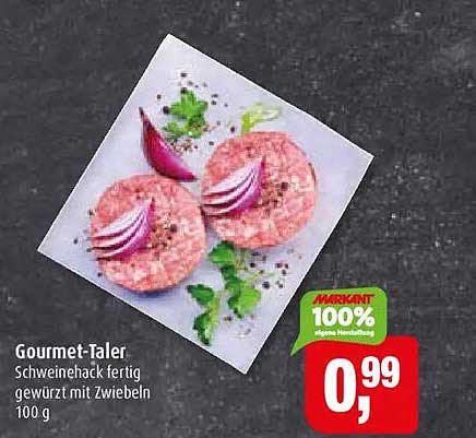 Gourmet-Taler Schweinehack fertig gewürzt mit Zwiebeln 100 g