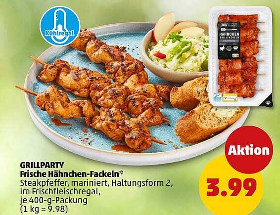 GRILLPARTY Frische Hähnchen-Fackeln*