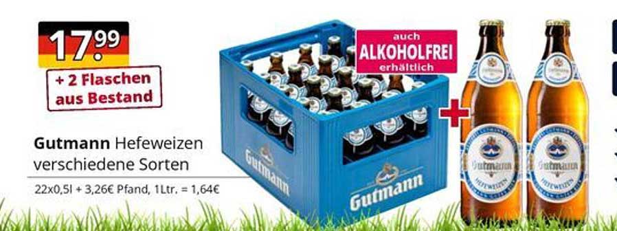 Gutmann Hefeweizen verschiedene Sorten