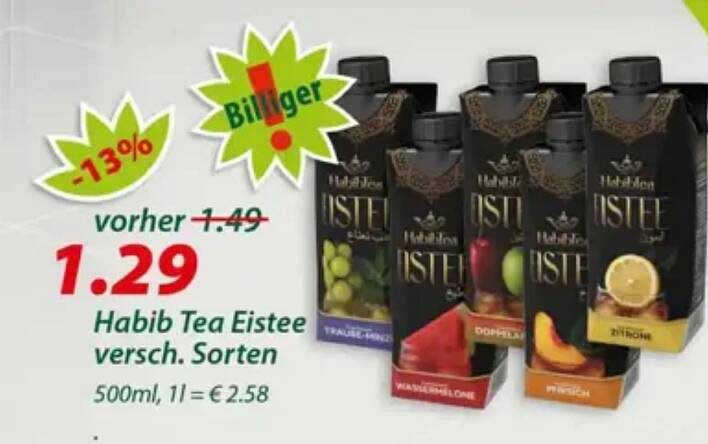 Habib Tea Eistee versch. Sorten