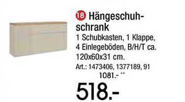 Hängeschuh-schrank