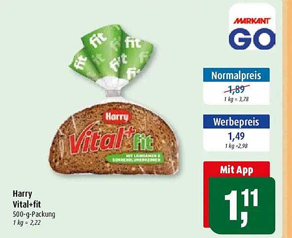 Harry Vital+fit 500-g-Packung
