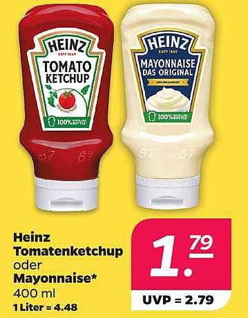 Heinz Tomatenketchup oder Mayonnaise*