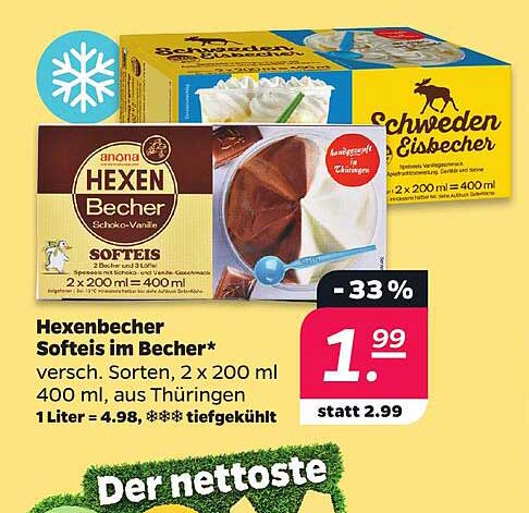 Hexenbecher Softeis im Becher*