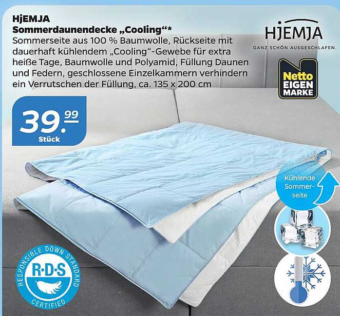 HJEMJA Sommerdaunendecke „Cooling“**