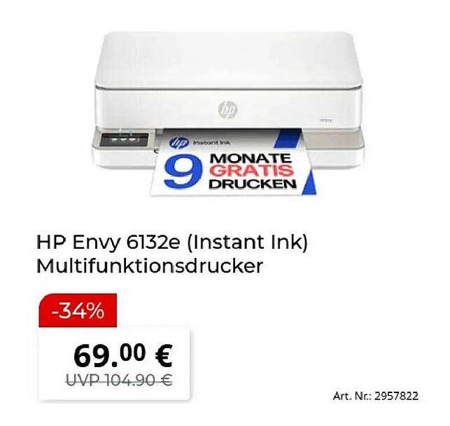 HP Envy 6132e (Instant Ink) Multifunktionsdrucker