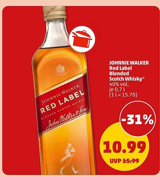 JOHNNIE WALKER Red Label Blended Scotch Whisky