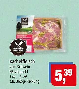 Kachelfleisch vom Schwein, SB-verpackt