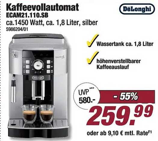Kaffeevollautomat ECAM21.110.SB