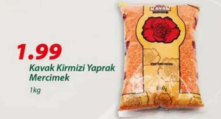 Kavak Kirmizi Yaprak Mercimek 1kg